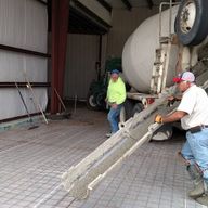 Pouring Concrete Floor