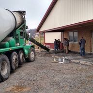 Concrete Truck Pouring