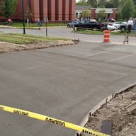 New Concrete Parking Lot